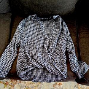 Madewell twist front shirt